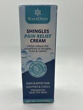 Roycederm Shingles Pain Relief Cream 2oz Exp 0525 New