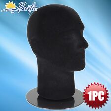 Male Foam Black Mannequin Head Holder Stand Display Wig Hat Glasses 11