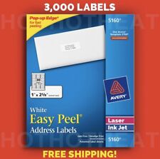 1 Box Of 3000 Avery 516062408460 Address Mailing Shipping Labels 1 X 2 58