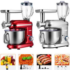 3in1 Food Stand Mixer Stainless Steel Bowl Meat Grinder Blender Juicer 6qt Speed