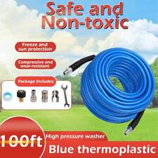 100ft Sewer Jetter Nozzle Kit 14 Npt Drain Cleaning Hose For Pressure Washer