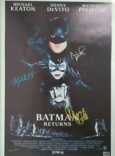 Michael Keaton Michelle Pfeiffer Autographed Signed Poster 16 X 24 Coa