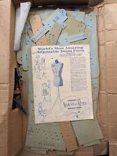 Vtg Adjustomatic Perfect Fit Dress Form Never Used With Stand Manual In Box