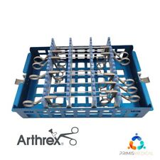 Arthrex Ar-2180 Knee Arthroscopy Forceps Punch Set Of 9 W Sterilization Case