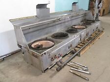 Restaurant Equip. Hd Commercial 154w Nat. Gas 2 Jet4 Ring Burners Wok Stove