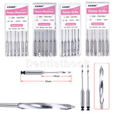 Azdent Dental Peeso Reamers Stainless Steel 1-6 Endodontic Files Root Canal