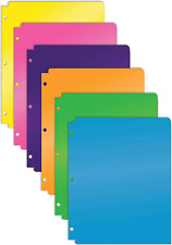 3 Hole Punch Pocket Folders Heavyweight Plastic 2 Pocket Folders Bulk Pack By