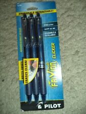 Pilot Frixion Retractable Erasable Clicker Navy Blue Gel Pen 31468 Ink Fine .7mm