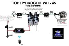 H2 Hydrogen Wh-45 Type Hoffman Fuel Saver Car Kit Wireless Pwm Instead Hho Use.