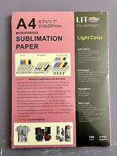 100 Sheets A4 Sublimation Paper Microporous Light Color Multi-surface Transfers
