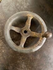Vintage 8 Industrial Machine Hand Crank Wheel 58 Arbor