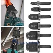6x Swaging Tool Drill Bit Set Air Conditioner Copper Pipe Flaring Tube Expander