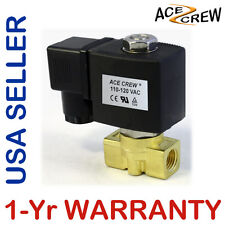 14 Inch 110v-120v Ac Brass Electric Solenoid Valve Npt Gas Water Air Nc