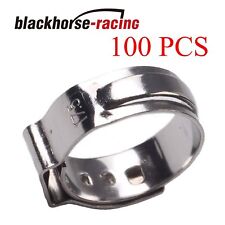 100x 12 Pex Clamp Cinch Rings Crimp Pinch Fittings 304 Stainless Steel