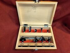 Craftsman 9 Router Bits In Wood Container Box Wood Working