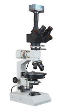 Professional Trinocular Polarizing Ore Incident Light Microscope 5mp Camera