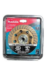 Makita Diamond Cup Wheel 5 In. Turbo Low Vibration Smooth Finish New Grinder 58