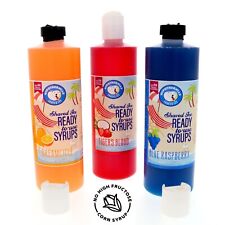 Hawaiian Shaved Ice Or Snow Syrup Flavor Pack 3 Pints Various Flavors Included