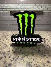 Monster Inspired Light Box Neon Like Sign Energy Drink Motocross Super Cross Bar