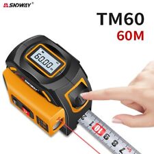 2-in-1 60m Digital Laser Tape Distance Meter Measure Range Finder Laser