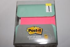 Post-it Pop-up Note Teal Dispenser W Pink 90 3x3 Sheet Post-it