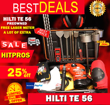 Hilti Te 56 Preowned Free Laser Meter Extra Items Fast Ship