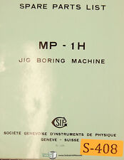 Sip Mp-1h Jig Boring Machine Spare Parts Manual