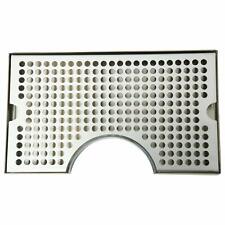 Beer Drip Tray Surface Mount Stainless Steel Draft Beer No Drain Removable Grate