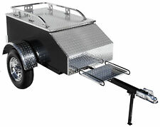 Pull Behind Motorcycle Trailer Aluminum Enclosed Used For Tow Cargo
