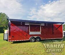 New 2023 8.5x30 Enclosed Mobile Concession Kitchen Food Bbq Vending Trailer