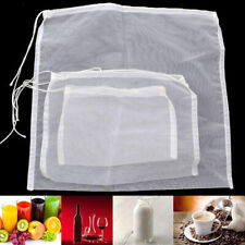 Reusable Milk Strainer Bag Tea Coffee Filter Cheese Mesh Cloth Kitchen Accessory