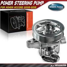1x Brand New Power Steering Pump With Pulley For Honda Accord 2008-2012 L4 2.4l