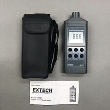 Extech 407727 Digital Sound Level Meter With Vinyl Case And Manual Working 
