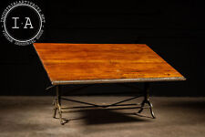 Early 20th Century Industrial Drafting Table