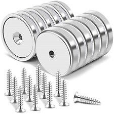 Neodymium Cup Magnets Strongest Round Base Magnetshold Up To 95 Pounds -12pack