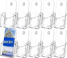 10 Pack Acrylic Brochure Holder Desk Or Wall Mount Flyer Holder Office Products