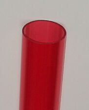 1 14 Od X 1 18 Id Clear Red Acrylic Plexiglass Lucite Tube Diameter 12 Long