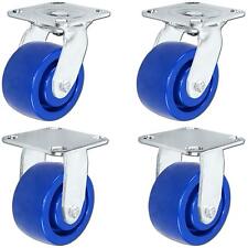 Casterhq- 5 X 2 Stainless Steel Caster - Set Of 4 - 2 Swivel 2 Rigid Casters
