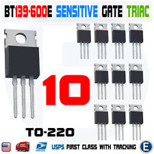 10pcs Bt139-600e Bt139 Triac 600v Sensitive Gate Bi-directional Switching 16a Us