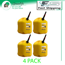 Midwest Can Company 5 Gallon Diesel Can Fuel Container W Auto Shut Off 4 Pack