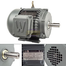 1 Hp 3 Phase Electric Motor 1800 Rpm 143t Frame Tefc 230460v Premium Efficiency