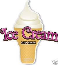 Ice Cream Soft Serve Decal 14 Concession Trailer Truck Food Sign Sticker