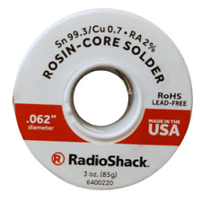 Radioshack Sncu 99.30.7 Lead-free Solder 0.062 Diameter - 3.0 Oz. Spool