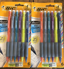 Bic Xtra Comfort Pencils Two Packs 12 Total 2 Pencils .7mm Standard Tests
