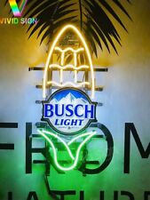 Busch Light Beer Ear Of Corn 20x12 Neon Light Lamp Sign With Hd Vivid Printing