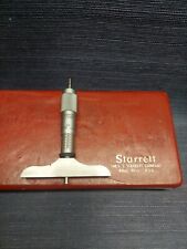 Starrett 445a- 3rl Micrometer Depth Gage In Box