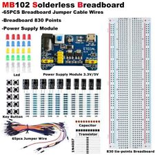 Solderless Breadboard Protoboard 830 Tie Point Mb-102 Test Circuit Pcb Diy Set