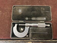 Machinist Tpcb Lathe Mill Machinist Starrett Micrometer Gage In Rare Metal Case