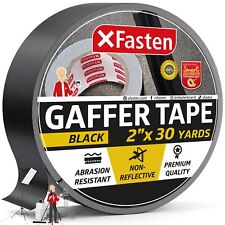 Black Gaffers Tape 2 Inch X 30 Yards No Residue Tape Black Gaffer Tape Non-...