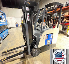 2014 Crown Electric Forklift Narrow Aisle W 2019 Battery 3000 Lbs Capacity